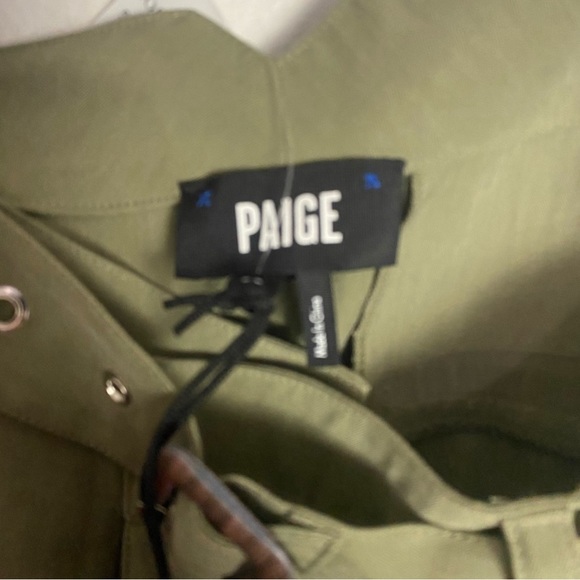 Paige Womens Rachel Pant Cactus New with tags Size 10. Detachable Wastebelt - Picture 5 of 8